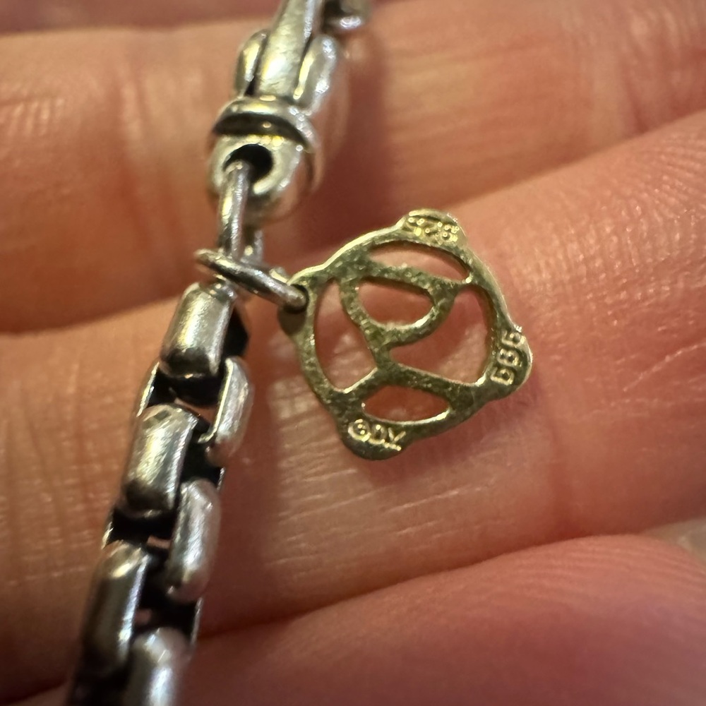 David Yurman Sterling Box Chain 72" Necklace with 14K Yellow Gold Charm 103.8g - Picture 4 of 8